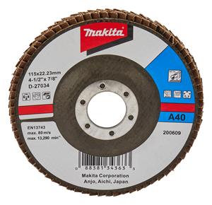 Makita - D-27034 Aluminiumoxid-Fächerscheibe 115 mm G40
