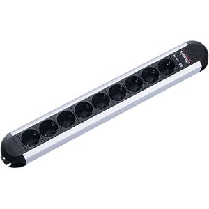 BACHMANN Steckdosenleiste PRIMO CLASSIC ALU, 9-fach ohne