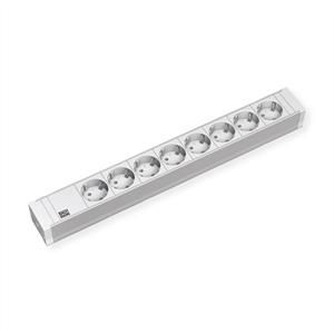 Bachmann IT PDU power strip 8x sockets PVC (333.601) voor 8 stekkers, 19 inch