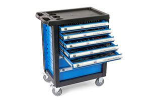HBM 196-delige PREMIUM gereedschapswagen BLAUW