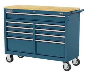 HBM Gereedschapswagen / werkbank 125 cm (BLAUW)