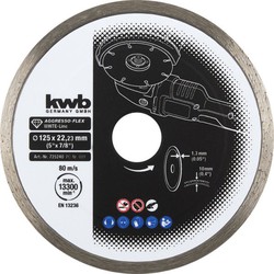 KWB Aggresso-Flex White-Line Diamant Doorslijpschijf 125mm