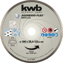 KWB Aggresso-Flex White-Line Diamant Doorslijpschijf 180mm