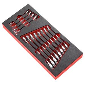 Facom MODM.467JU12 Module van foam met 12 ratelringsteeksleutels in inches