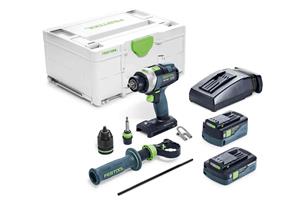 Festool TPC 18/4 5,0/4,0 I-Plus 18V Li-Ion accu klopboormachine set (1x 4,0Ah & 1x 5,0Ah) in systainer - 75Nm