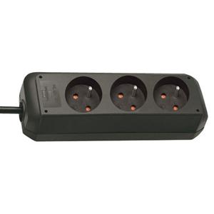 Brennenstuhl 1157504130 Eco-Line PDU Stekkerdoos 3 sockets Type E Zwart - 3 meter