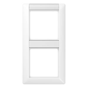 Jung AS582NAWW Rahmen 2-fach alpinweiss - JUNG AS 582 NA WW, Weiß, Duroplast, 80,5 mm, 151,5 mm
