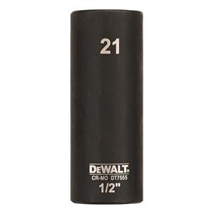 DeWALT - Steckschlüssel 1/2" lang schlagfest 21mm