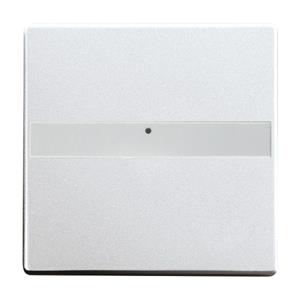 Busch-Jaeger Abdeckung Ausschalter, Wechselschalter, Kreuzschalter, Taster Weißaluminium (RAL 9006)