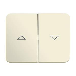 Busch-Jaeger Abdeckung Jalousie-Schalter Creme-Weiß, Perlweiß 2CKA001751A2581