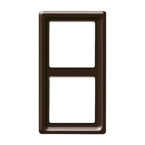 Busch-Jaeger Abdeckrahmen 2102-31, braun - 2-fach Rahmen, IP44, 91 x 162 x 14 mm