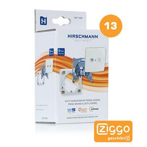 Hirschmann EDC1000E TV/FM wandcontactdoos