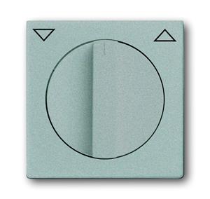 Busch-Jaeger Abdeckung Jalousie-Schalter, Jalousie-Schalter/-Taster Carat Aluminium, Weißaluminium