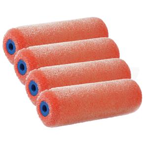 Sorx Set van 4x stuks structuur verfrollers lakroller2,5 x 10 cm -