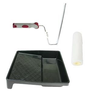 Veba Verfroller anti spat lakroller profi schilderset met softgrip beugel en verfbak 25 cm -