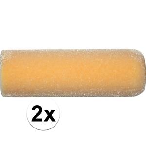 2x Velvet lakverfroller acryl 10 cm -