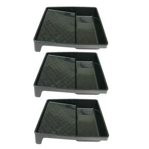 Veba 3x stuks verfbakken voor verfrollers/lakrollers zwart tot 25 cm -