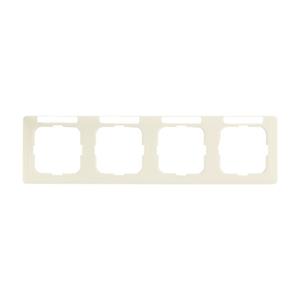 Busch-Jaeger 4fach Rahmen Duro 2000 SI Linear Creme-Weiß, Perlweiß 2CKA001754A4099