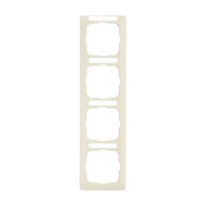 Busch-Jaeger 4fach Rahmen Duro 2000 SI Linear Creme-Weiß, Perlweiß 2CKA001754A4098