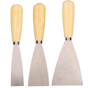 6x Metalen spatels metselen/voegen -