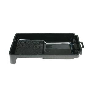 Verfbak voor verfrollers/lakrollers zwart tot 10 cm -