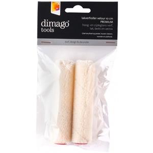 2x Dimago lakrollen velours 10 cm -