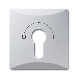Busch-Jaeger Abdeckung Schlüsselschalter, Schlüsseltaster Allwetter 44 (IP44) Weißaluminium (RAL