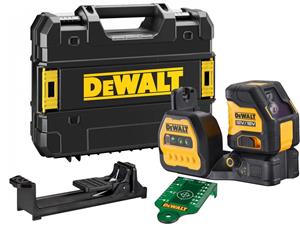 DeWalt Kreuzlinienlaser "DCE088NG18-XJ Kreuzlinien-Laser grün, Laserkl. 2, horizontal/vertikal", Transportbox (TSTAK kompatibel), Basisversion (ohne Akku & Netzteil)