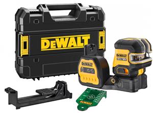 DeWALT DCE825NG18 12V / 18V Li-ion XR Accu Zelfnivellerende 5 Punts kruislijnlaser body in TSTAK koffer - Groen