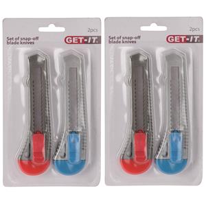 Trendoz 8x stuks afbreekmessenset / breekmessen 15 cm -