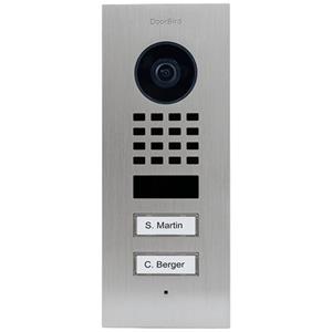 DoorBird DoorBird D1102V IP Vid. Türst. V2A Edels. 2Ruftasten Unterput