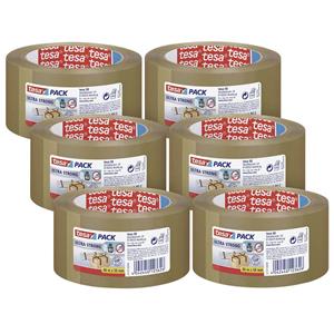 Tesa ULTRA STRONG 57177 Packband Braun (L x B) 66m x 50mm 6St.