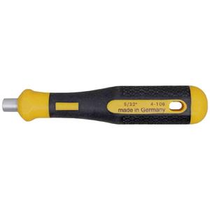 bernsteintools Bernstein Tools 4-106 Schraubendrehergriff mit 5/32 Zoll Bitmagnethalteraufnahme 110mm 5/32  (4 mm