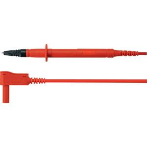 Schützinger SPL 7315 Ni / 1 / 100 / RT Sicherheits-Messleitung [Stecker 4mm - Prüfspitze] 100.00cm