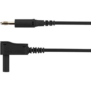 Schützinger AL 7622 Ni / 2.5 / 200 / SW Adapterleitung [Stecker 4mm - Stecker 4 mm] 200.00cm Schwar