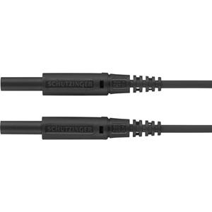 Schützinger MSFK A301 / 0.5 / 10 / SW Messleitung [Stecker 2mm - Stecker 2 mm] 10.00cm Schwarz 10St.