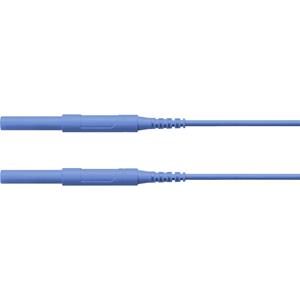 Schützinger HSPL 8568 / AWG16 / 100 / BL Sicherheits-Messleitung [Stecker 4mm - Stecker 4 mm] 100.0