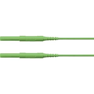 Schützinger HSPL 8568 / AWG16 / 100 / GN Sicherheits-Messleitung [Stecker 4mm - Stecker 4 mm] 100.0