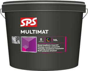 SPS Multimat Muurverf - Op Kleur Gemengd - 1L