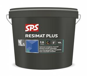 SPS Resimat Plus Muurverf Extra Mat 1 Liter Op Kleur Gemengd