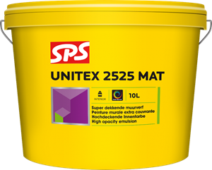 SPS Unitex Muurverf 2525 Mat 10 Liter Op Kleur Gemengd