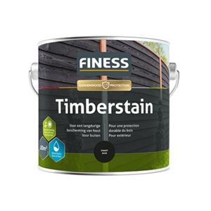 Finess 35325100 Timberstain - Zwart - 2,5L