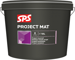 SPS Muurverf Project Mat Ral 9010 10 Liter