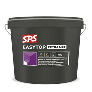 SPS 10308212 Easytop Extra Mat Muurverf - Wit - 10L