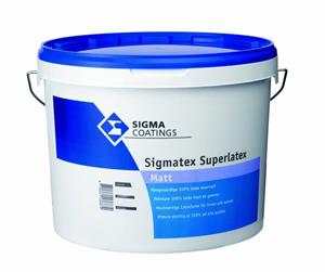 Sigma Tex Superlatex Matt Wit Of Lichte Kleur 10 Liter