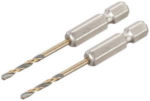 Dewalt DT20601-QZ HSS-G Metall-Spiralbohrer 2 Stück 2.5mm Gesamtlänge 60mm korrosionsgeschützt Se