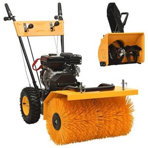 VIDAXL Handkehrmaschine »2-in-1 Schneefräse und Kehrmaschine Benzinbetrieben 6,5PS«