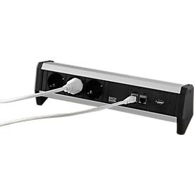 Bachmann 3-voudige Desk Dock + 2x CAT5e + 1x USB