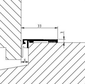 Tochtslijtstrip zelfkl.826.ar.p 32mm