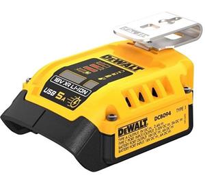 DeWalt Accessoires 18V XR USB Laadadapter - DCB094K-QW - DCB094K-QW